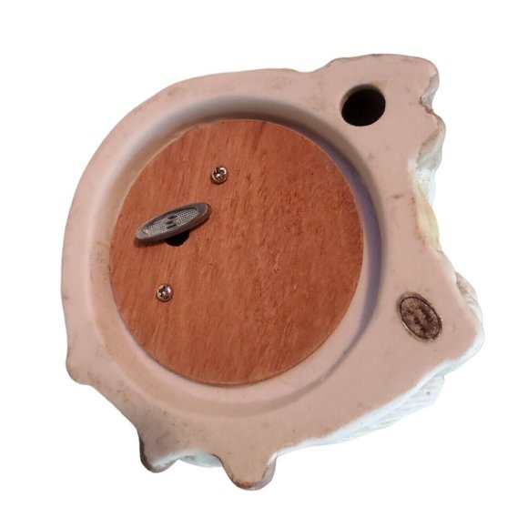 Vtg Hudson SANTA CLAUS CERAMIC FIGURINE MUSIC BOX Plays Here Comes Santa - Picture 7 of 7